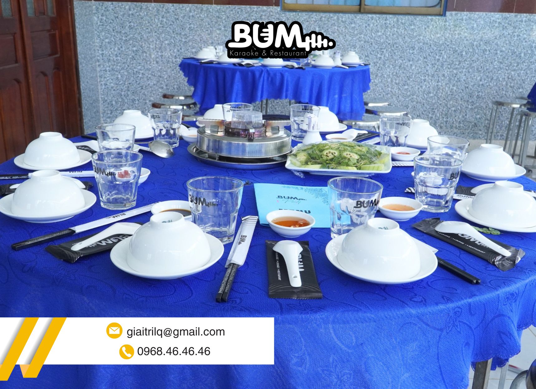Dọn dẹp sạch sẽ sau buổi tiệc 
